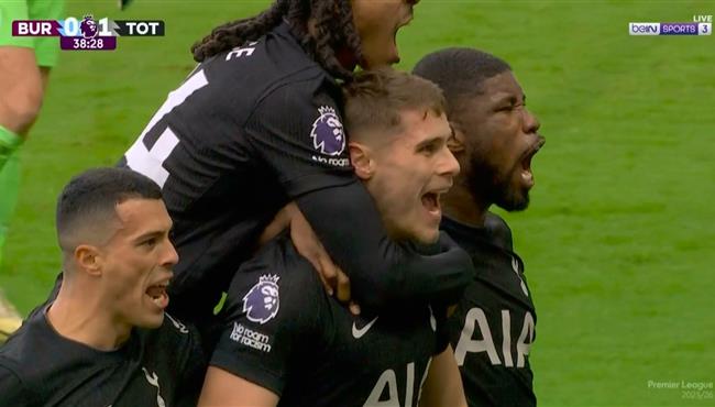 اهداف مباراة توتنهام وبيرنلي 2 2 الدوري الانجليزي