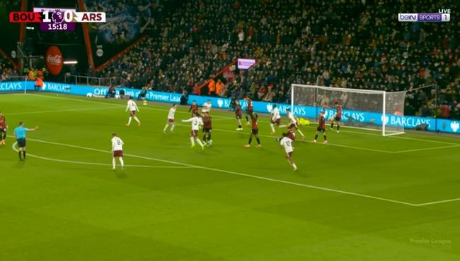 اهداف مباراة ارسنال وبورنموث 3 2 الدوري الانجليزي