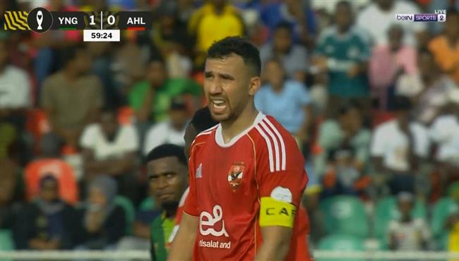 تريزيجيه كاد ان يسجل هدف رائع امام يانج افريكانز لولا تصدي حارس المرمي