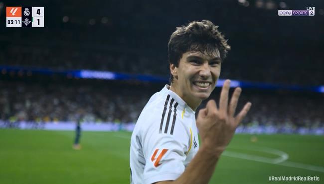 هدف جونزالو جارسيا الثالث الرائع في مرمي ريال بيتيس بالدوري الاسباني