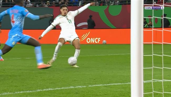 فارس شايبي كاد ان يسجل هدف للجزائر امام الكونغو بكأس أمم أفريقيا