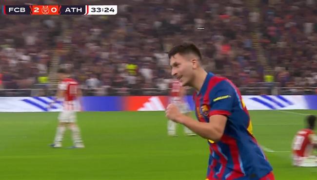 هدف برشلونة الثالث في مرمي اتلتيك بلباو بكأس السوبر الاسباني
