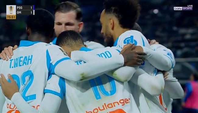 هدف تعادل مارسيليا مع باريس سان جيرمان بكاس السوبر الفرنسي