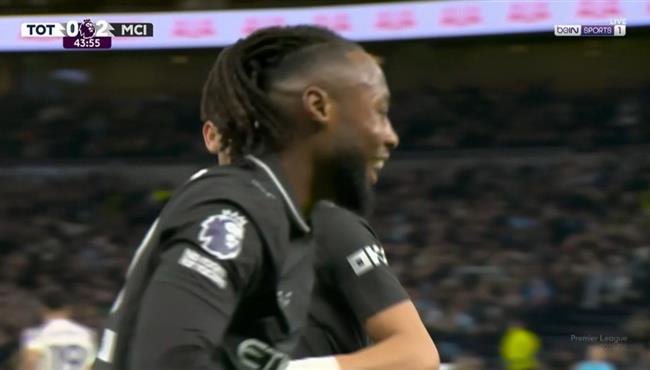 هدف مانشستر سيتي الثاني في مرمي توتنهام بالدوري الانجليزي