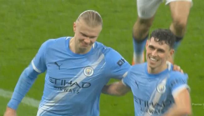 هدف هالاند في مرمي فولهام بالدوري الانجليزي