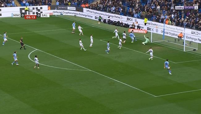 هدف مانشستر سيتي الاول في مرمي سالفورد سيتي بكأس الاتحاد الانجليزي