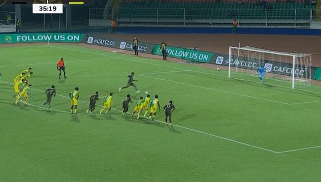 هدف يانج افريكانز الاول في مرمي شبيبة القبائل بدوري ابطال افريقيا