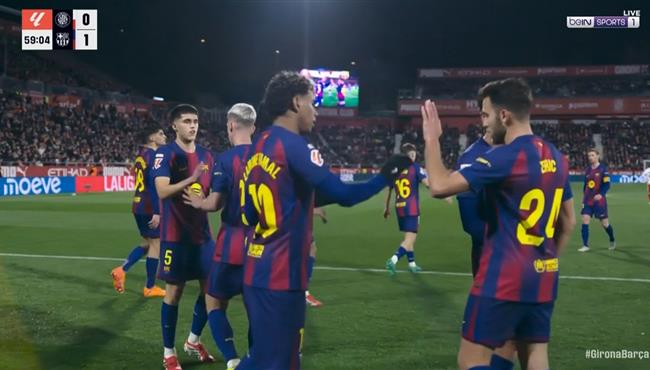 اهداف مباراة برشلونة وجيرونا 1 2 الدوري الاسباني