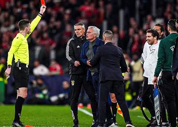 موقف مورينيو من التواجد في مباراة الإياب بين ريال مدريد وبنفيكا بعد طرده