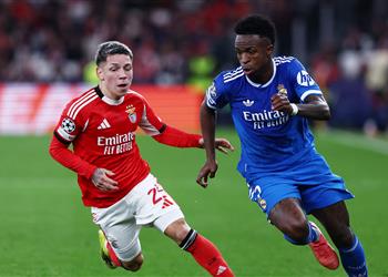 بريستياني يعترف لـ يويفا بإهانة فينيسيوس في مباراة ريال مدريد وبنفيكا