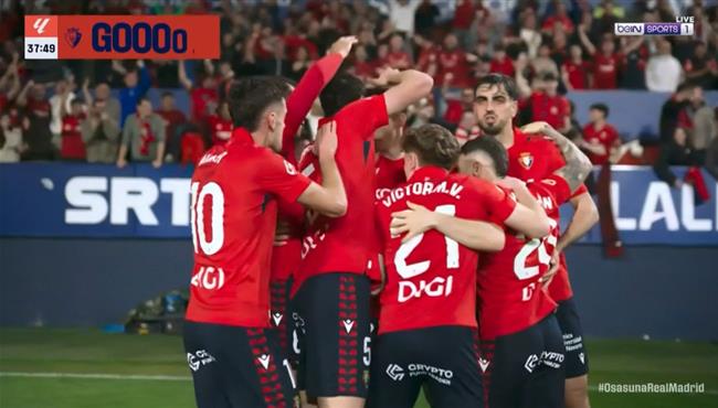 اهداف مباراة ريال مدريد واوساسونا 1 2 الدوري الاسباني