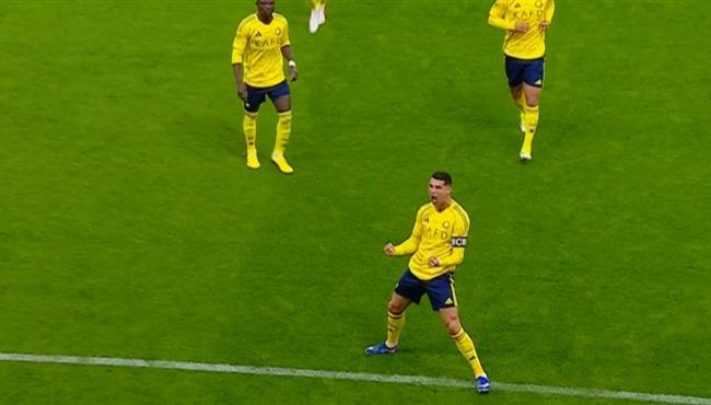 هدف رونالدو الاول في مرمي الحزم بالدوري السعودي