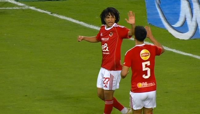 هدف الاهلي الاول في مرمي سموحة مروان عثمان