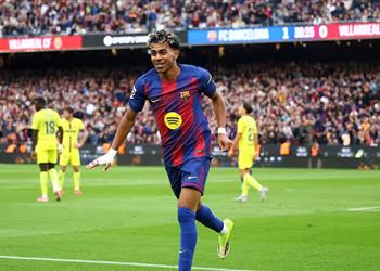 ترتيب هدافي الدوري الإسباني بعد هاتريك لامين يامال في مباراة برشلونة وفياريال