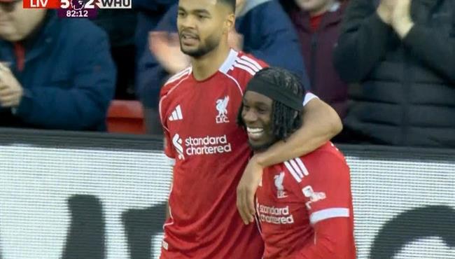 هدف ليفربول الخامس في مرمي وست هام بالدوري الانجليزي