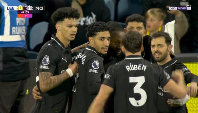 هدف فوز مانشستر سيتي علي ليدز يونايتد 1 0 الدوري الانجليزي