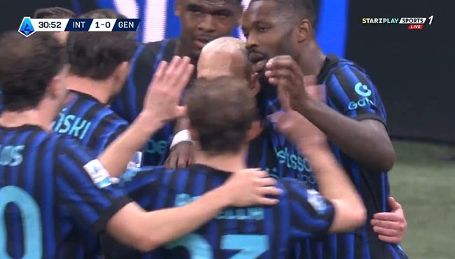 اهداف مباراة انتر ميلان وجنوي 2 0 الدوري الايطالي