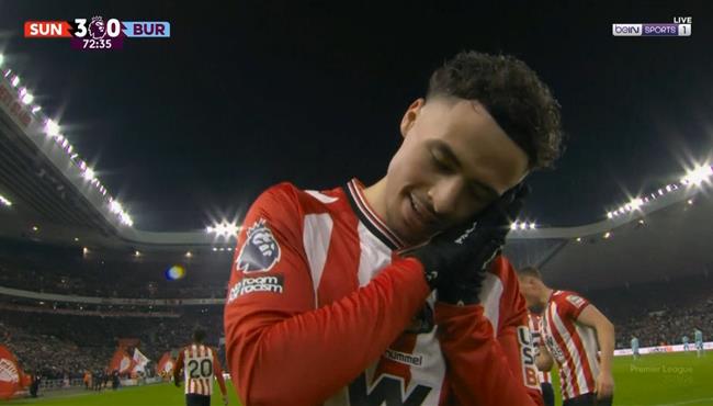 هدف شمس الدين طالبي العالمي في مرمي بيرنلي بالدوري الانجليزي