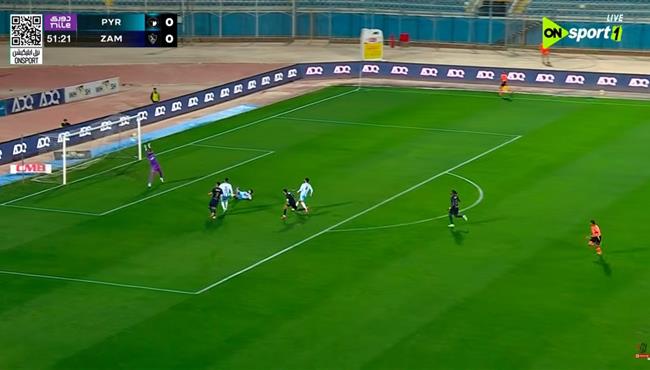 تصدي احمد الشناوي الرائع يحرم فتوح من تسجيل هدف للزمالك امام بيراميدز في الدوري المصري