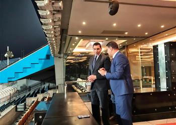 وزير الشباب والرياضة يتفقد استاد القاهرة الدولي استعدادا لاستضافة المباريات المقبلة