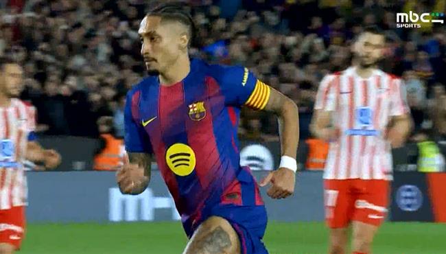 هدف رافينيا في مرمي اتلتيكو مدريد بنصف نهائي كأس ملك اسبانيا