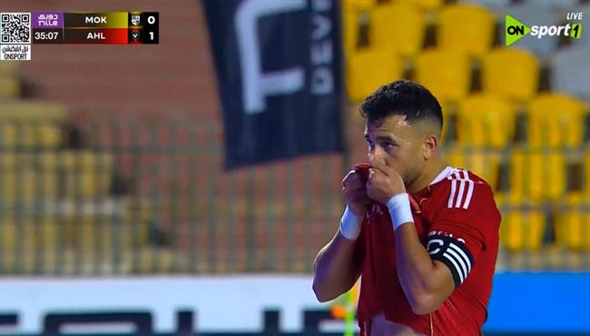 هدف تريزيجية في مرمي المقاولون العرب بالدوري المصري