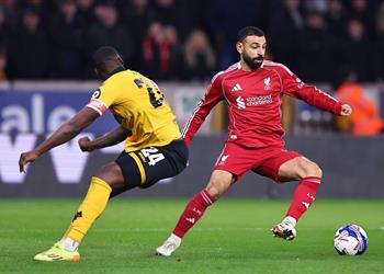 شبكة إنجليزية محمد صلاح عانى من أمرين في مباراة ليفربول وولفرهامبتون