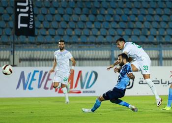 فيديو كريم بامبو يسجل هدف المصري الأول أمام بيراميدز