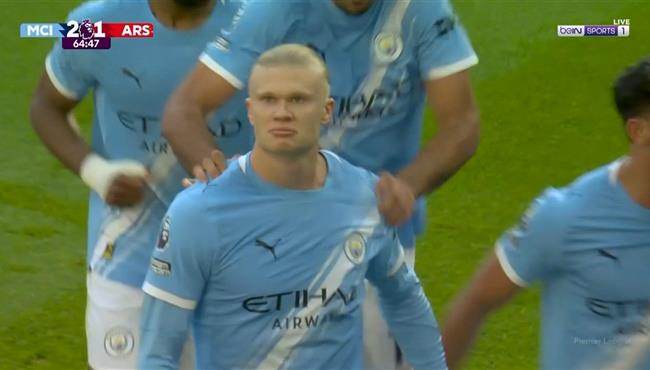 هدف هالاند في مرمي ارسنال بالدوري الانجليزي