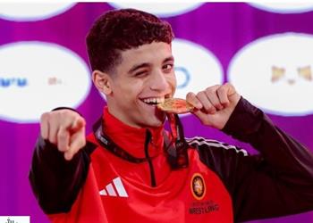 عبد الله حسونة عن لقطته التكتيكية في نهائي المصارعة تدربت عليها كثير ا