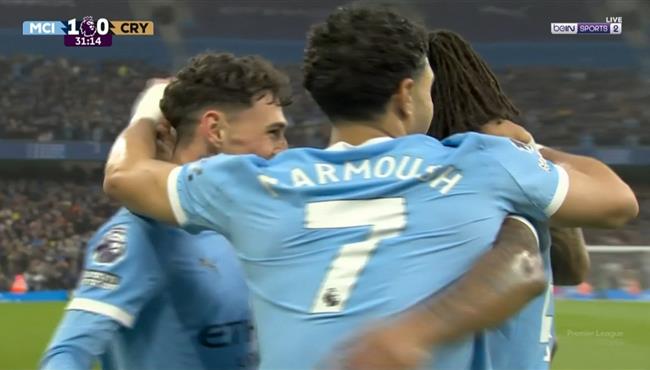 اهداف مباراة مانشستر سيتي وكريستال بالاس 3 0 الدوري الانجليزي