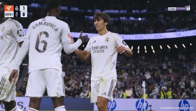 اهداف مباراة ريال مدريد وريال اوفيدو 2 0 الدوري الاسباني