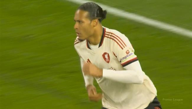 هدف فان دايك الثاني في مرمي استون فيلا بالدوري الانجليزي