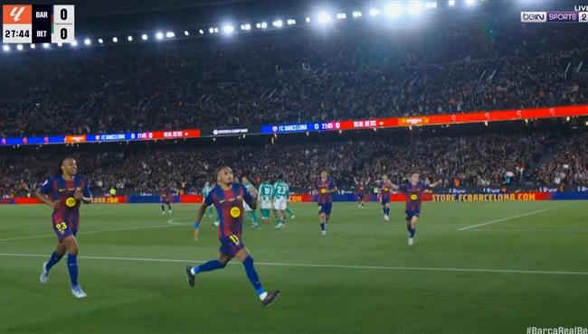 اهداف مباراة برشلونة وريال بيتيس 3 1 الدوري الاسباني