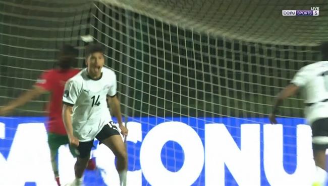 هدف مصر الرائع من ركلة مزدوجة في مرمي المغرب بكأس امم افريقيا تحت 17 عام