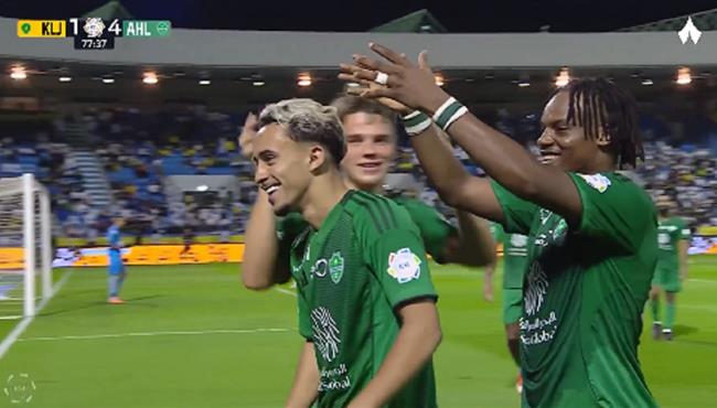 اهداف مباراة الاهلي والخليج 4 1 الدوري السعودي