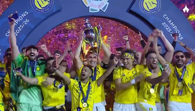 مراسم تتويج النصر بطلا للدوري السعودي