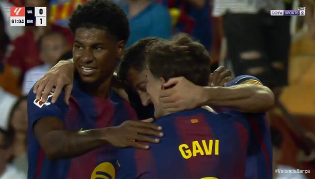 اهداف مباراة برشلونة وفالنسيا 1 3 الدوري الاسباني
