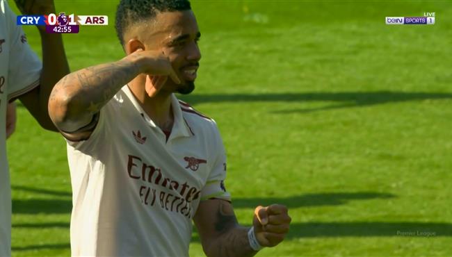 هدف ارسنال الاول في مرمي كريستال بالاس بالدوري الانجليزي