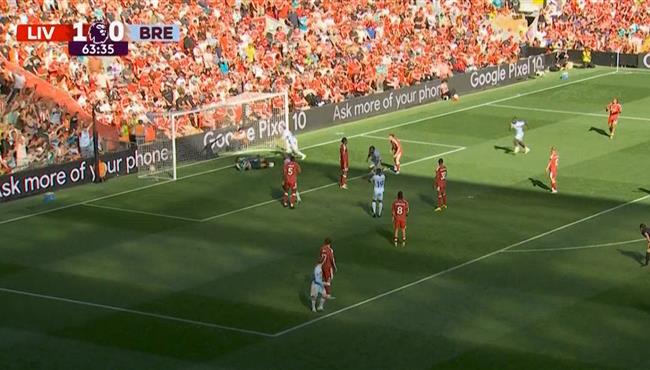 هدف تعادل برينتفورد مع ليفربول 1 1 الدوري الانجليزي