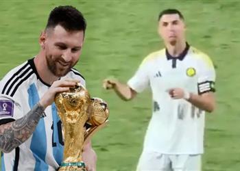 فيديو بسبب ميسي تصرف غير لائق من كريستيانو رونالدو في مباراة الشباب