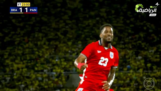 هدف تعادل بنما مع البرازيل 1 1 مباراة ودية