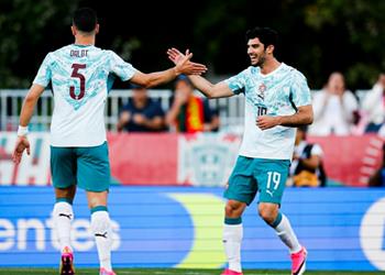 فيديو طردان و3 أهداف البرتغال تتخطى تشيلي ودي ا استعداد ا لـ كأس العالم