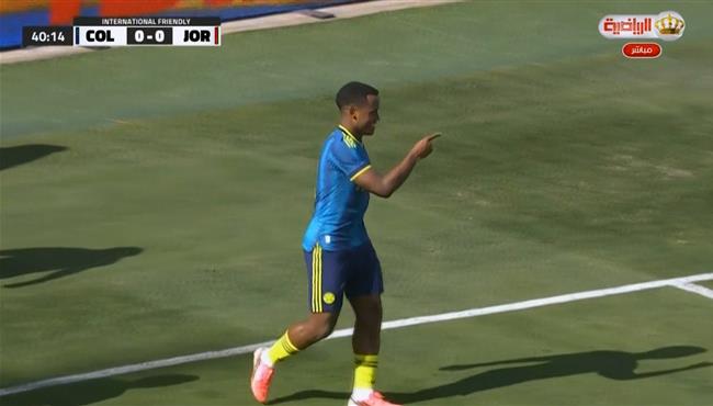 هدف كولومبيا الاول في مرمي الاردن