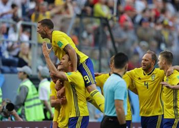 بالفيديو السويد تعبر سويسرا وتتأهل لربع نهائي مونديال روسيا