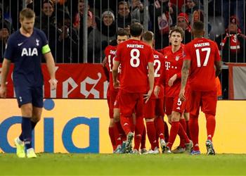 بالفيديو بايرن ميونخ يتوج مشواره في دور المجموعات بالفوز على توتنهام وأولمبياكوس يخطف بطاقة الدوري الأوروبي