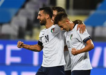 فيديو الشعراوي يسجل ثنائية وإيطاليا تكتسح مولدوفا بسداسية ودي ا