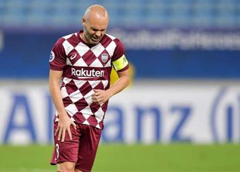 إصابة إنييستا وغيابه 4 أشهر عن فيسيل كوبي