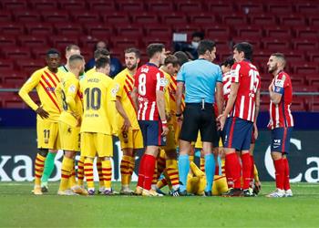 3 غيابات في تدريبات أتلتيكو مدريد قبل مباراة برشلونة في الدوري الإسباني