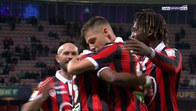 هدف صاروخي رائع في مباراة نيس وأوكسير